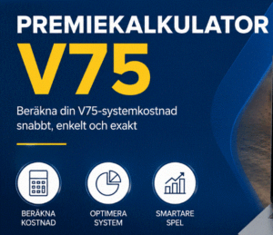 Premiekalkulator V75 betting calculator for calculating V75 system combinations, costs, and horse racing betting strategies.