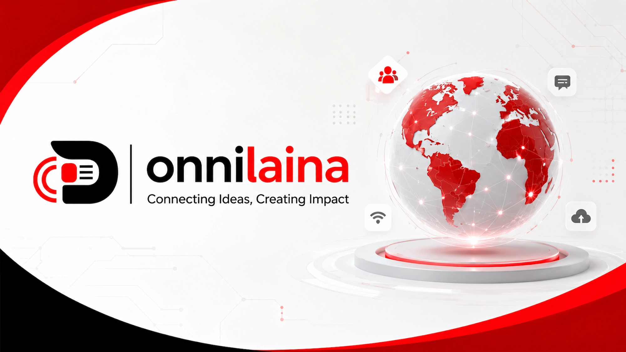 Onnilaina featured image showing a global digital network, modern technology elements, and online connectivity with the Onnilaina logo.