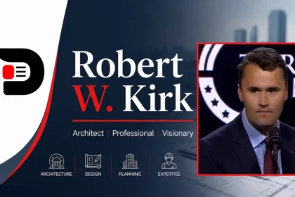 Robert W. Kirk portrait highlighting his professional career, family background, and public recognition.