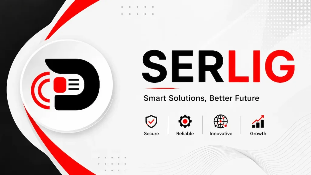 Serlig featured image with Bee Zee News logo on the left, showcasing innovation, digital solutions, business growth, reliability, and technology-focused branding.