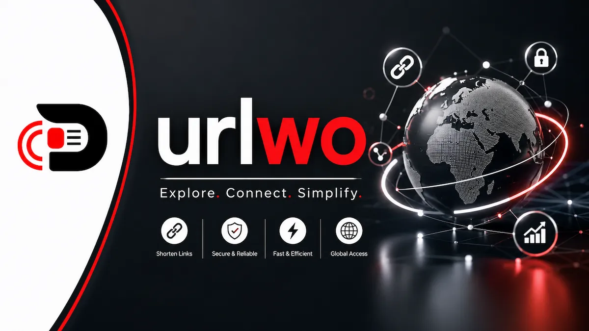 Urlwo featured image showing a modern digital networking platform with global connectivity, secure links, fast access, and the Urlwo logo on a futuristic technology background.